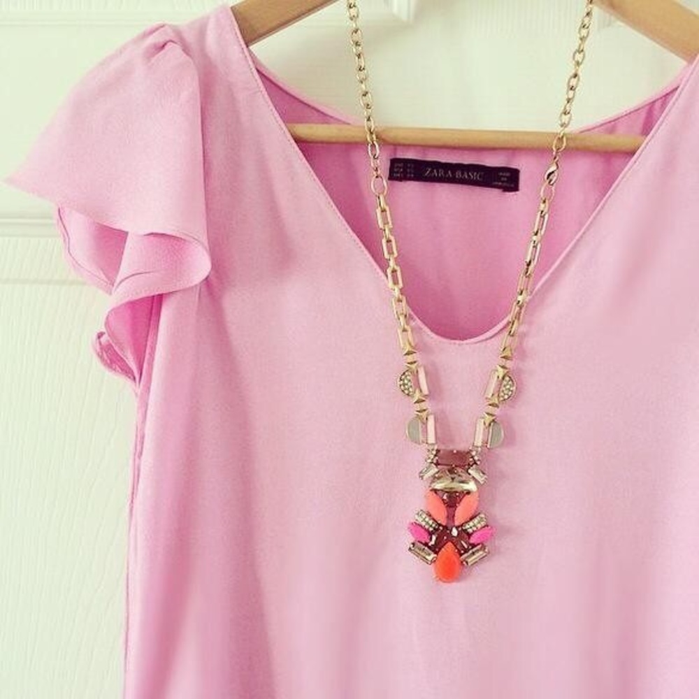 NIB Stella & Dot Pop Geo Pendant